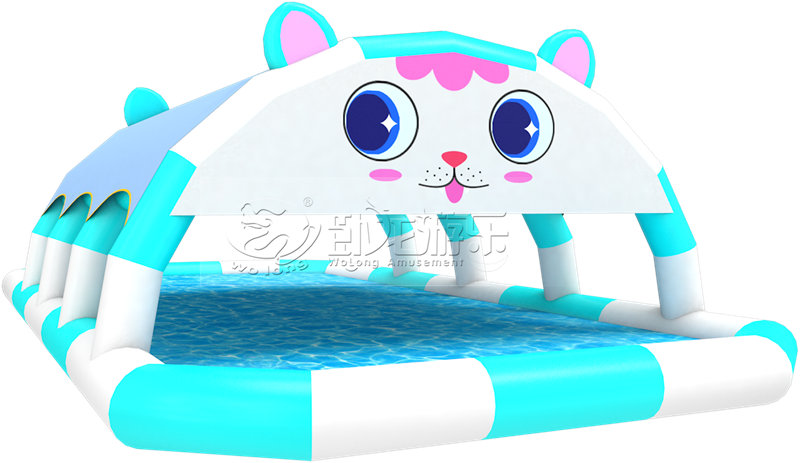 卡通猫遮阳水池